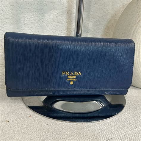 prada milano blue wallet|Prada wallet outlet.